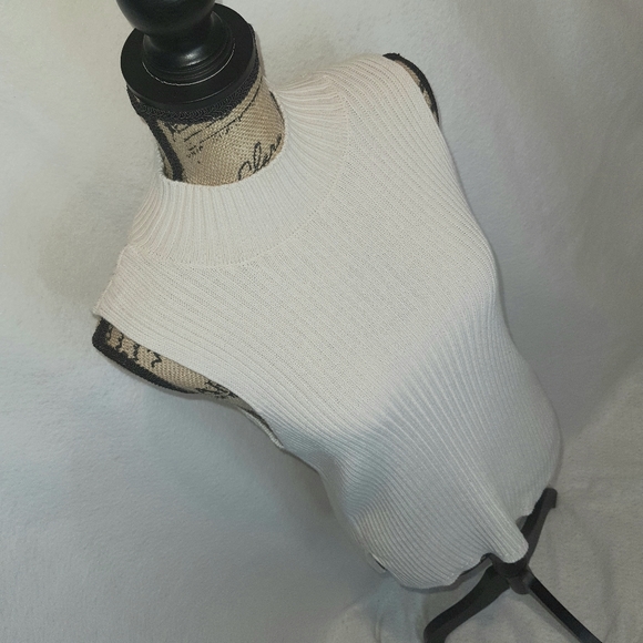 Kensie Womens Ribbed Knit Tank Large Beige - Picture 7 of 8